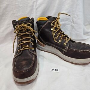 CAT Caterpillar P91402 Leather Waterproof Work Boots Brown US 10.5M